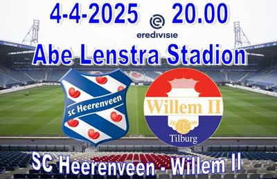 SC Heerenveen neemt afstand van play-offs plaats na winst op Willem II