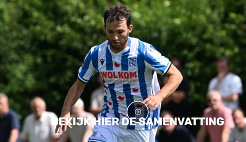 Weer dubbele cijfers voor SC Heerenveen met samenvatting