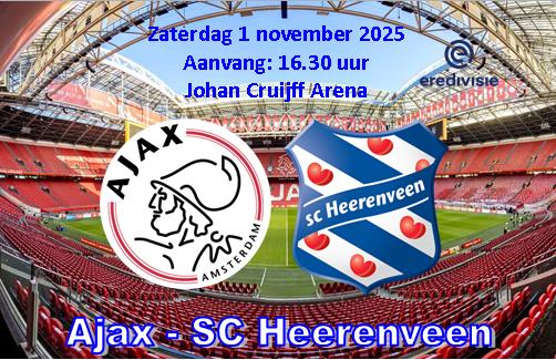 SC Heerenveen neemt punt mee uit Johan Cruijff Arena