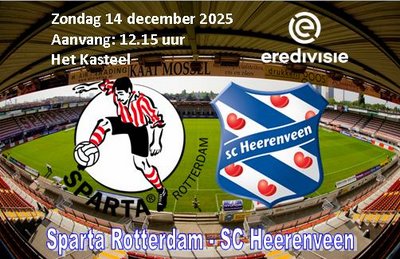 Voorbeschouwing Sparta Rotterdam - SC Heerenveen