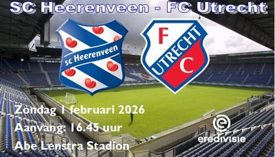 SC Heerenveen en FC Utrecht houden elkaar in evenwicht, 1-1