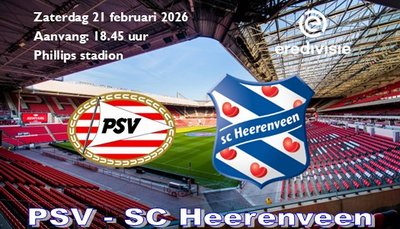 SC Heerenveen weer onderuit in Eindhoven