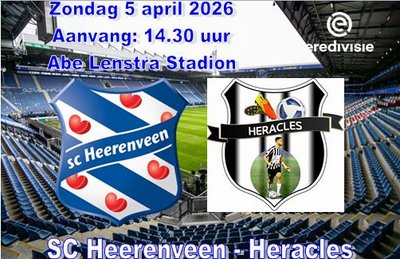 Overtuigende winst SC Heerenveen op Heraces Almelo