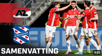 Samenvatting AZ - SC Heerenveen