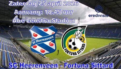 SC Heerenveen wint thuis van Fortuna Sittard