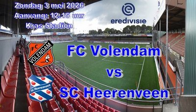 SC Heerenveen neemt de drie punten mee uit Volendam