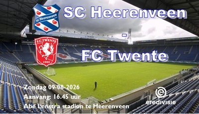 SC Heerenveen begint het seizoen met winst op FC Twente