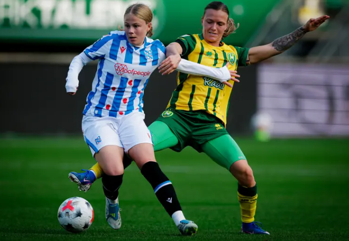 SC Heerenveen Vrouwen kwam twee keer op voorsprong, maar speelde gelijk tegen ADO
