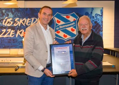 Rikus de Vries benoemd tot Heer van Heerenveen